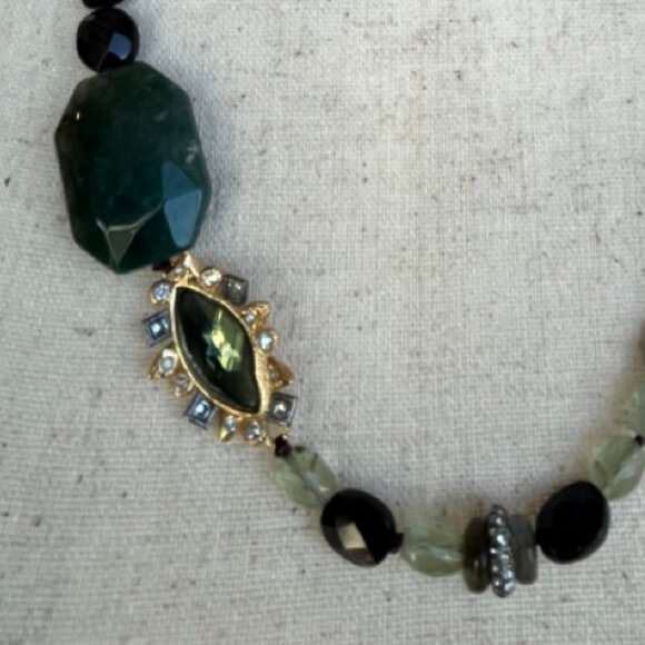 NWT ALEXIS BITTAR 50" Crystal & Stone Station Necklace - Picture 7 of 10